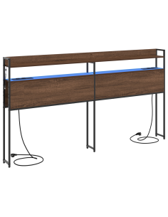 Testata contenitore Rovere marrone 200 cm Legno multistrato 2