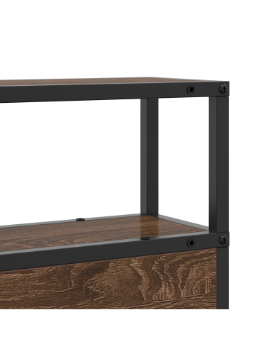 Testata contenitore Rovere marrone 200 cm Legno multistrato