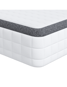 Materasso 2 pcs Bianco e Grigio 60 x 200 cm Molla Bonell