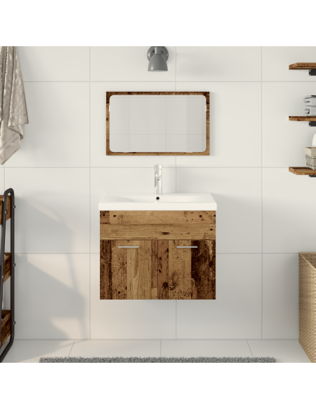 Set Altro 2 pcs Marrone legno 61 x 39 x 18 cm Legno composito