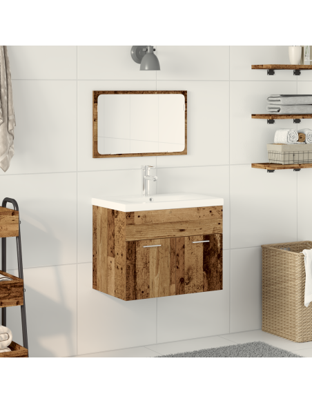 Set Altro 2 pcs Marrone legno 61 x 39 x 18 cm Legno composito