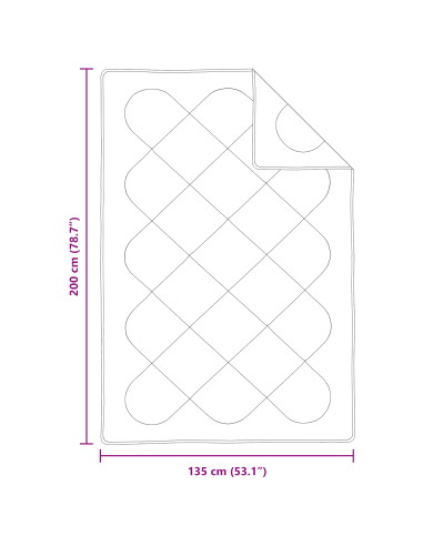 Duvet Estivo con cuscino 2 pcs Bianco Microfibra