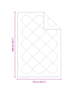 Duvet per Tutte le Stagioni con cuscino 2 pcs Bianco Microfibra