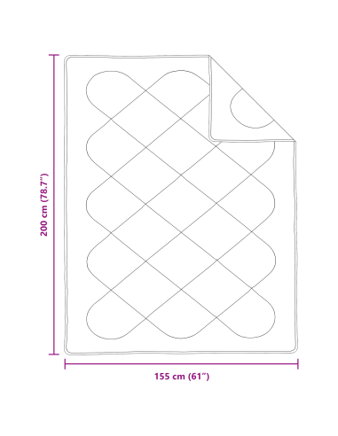 Duvet per Tutte le Stagioni con cuscino 2 pcs Bianco Microfibra