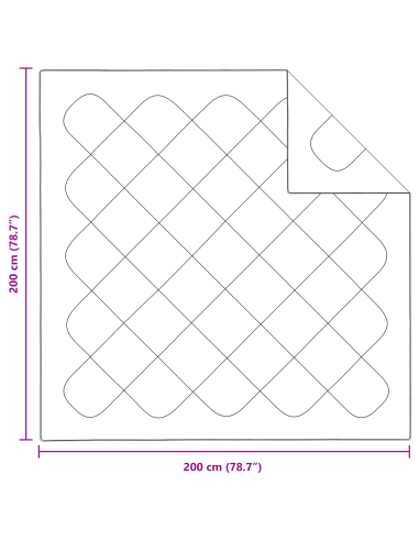 Piumone per tutte le stagioni 3 pcs Bianco Microfibra