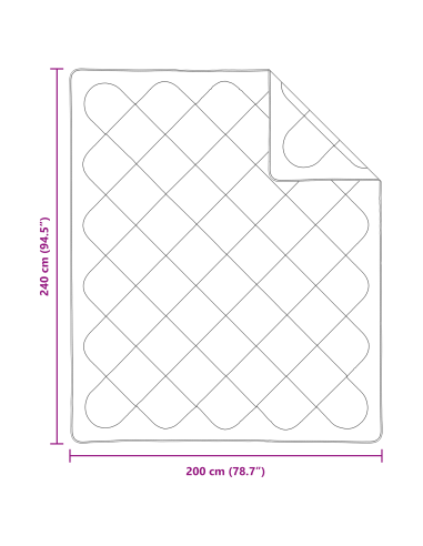 Piumone per tutte le stagioni 3 pcs Bianco Microfibra