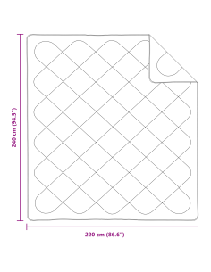Piumone per tutte le stagioni 3 pcs Bianco Microfibra
