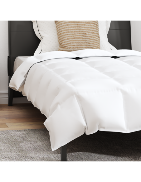 Duvet Estivo con cuscino 2 pcs Bianco Piuma d'anatra