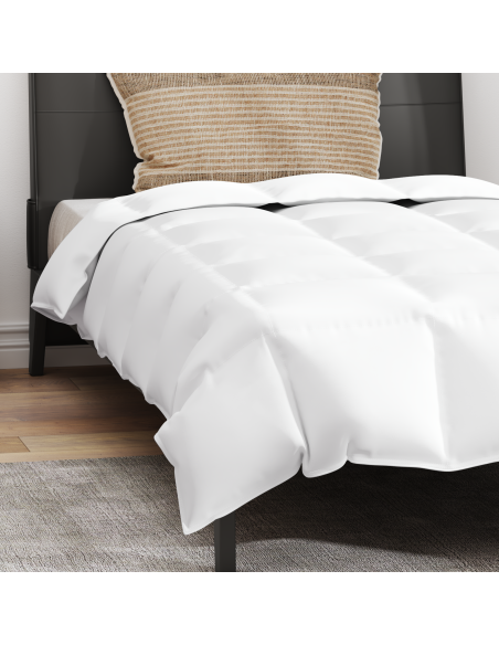Duvet Estivo con cuscino 2 pcs Bianco Piuma d'anatra