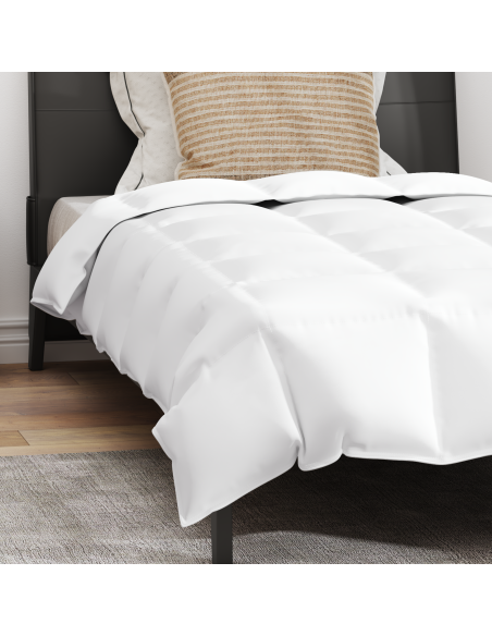 Duvet Estivo con cuscino 2 pcs Bianco Piuma d'anatra