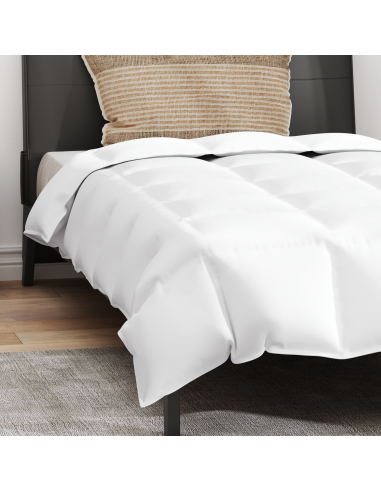 Duvet Estivo con cuscino 2 pcs Bianco Piuma d'anatra