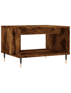 Tavolino da Salotto Rovere Fumo 60x50x40 cm Legno Multistrato 2