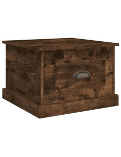 Tavolino da Salotto Rovere Fumo 50x50x35 cm Legno Multistrato 2