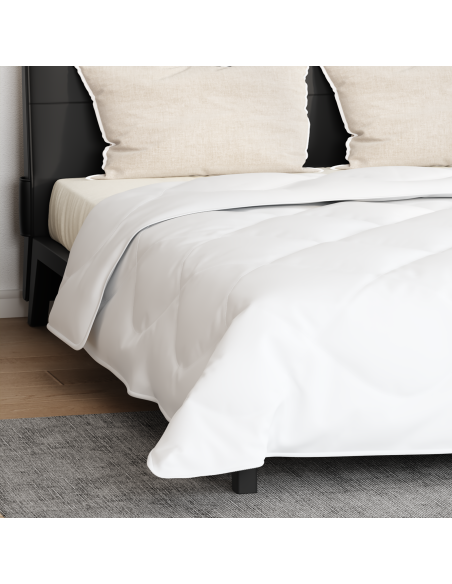 Piumone con cuscino 3 pcs Bianco Microfibra