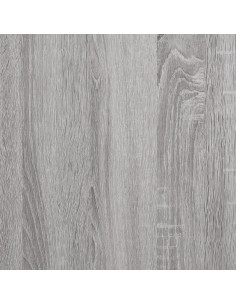Comodino Grigio Sonoma 40x40x66 cm in Legno Multistrato