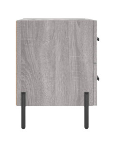 Comodino Grigio Sonoma 40x35x47,5 cm in Legno Multistrato 2