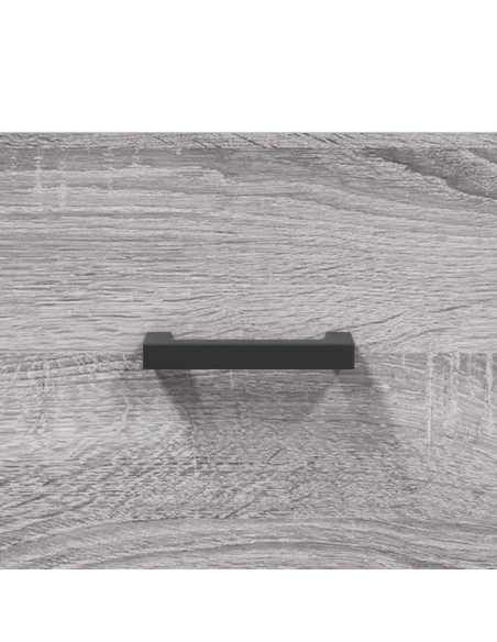 Comodino Grigio Sonoma 40x40x66 cm in Legno Multistrato