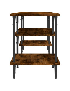 Mobile Porta TV Rovere Fumo 102x35x45,5 cm in Legno Multistrato