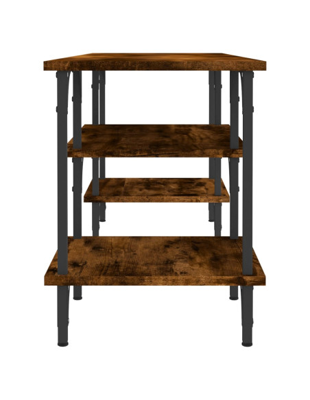 Mobile Porta TV Rovere Fumo 102x35x45,5 cm in Legno Multistrato