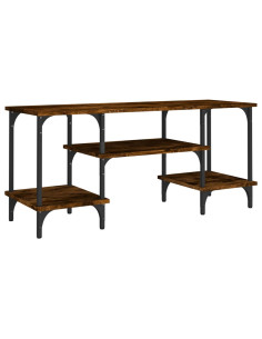 Mobile Porta TV Rovere Fumo 102x35x45,5 cm in Legno Multistrato 2