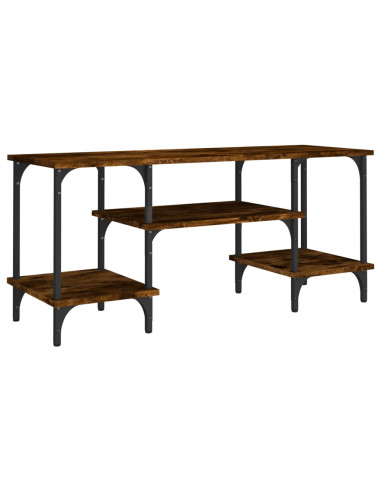 Mobile Porta TV Rovere Fumo 102x35x45,5 cm in Legno Multistrato