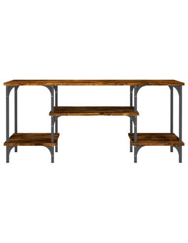 Mobile Porta TV Rovere Fumo 102x35x45,5 cm in Legno Multistrato