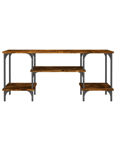 Mobile Porta TV Rovere Fumo 102x35x45,5 cm in Legno Multistrato