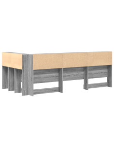 Testata contenitore Grigio Sonoma 80 cm Legno multistrato