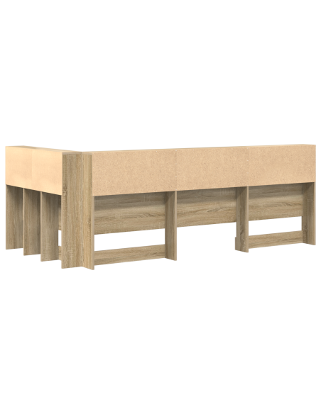 Testata contenitore rovere sonoma 100 cm Legno multistrato