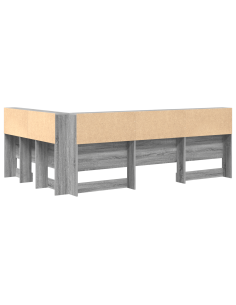 Testata contenitore Grigio Sonoma 120 cm Legno multistrato