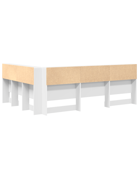 Testata contenitore Bianco 150 cm Legno multistrato