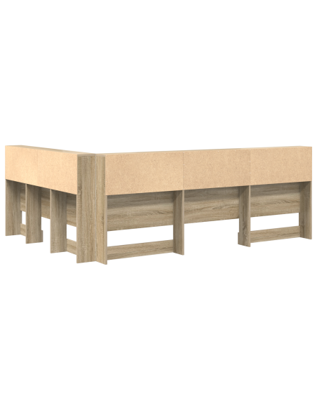 Testata contenitore rovere sonoma 140 cm Legno multistrato