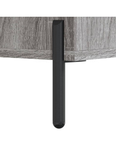 Credenza Grigio Sonoma 69,5x34x180 cm in Legno Multistrato