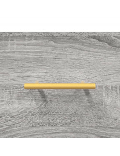 Credenza Grigio Sonoma 69,5x34x180 cm in Legno Multistrato