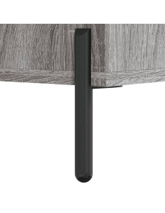 Credenza Grigio Sonoma 69,5x34x180 cm in Legno Multistrato