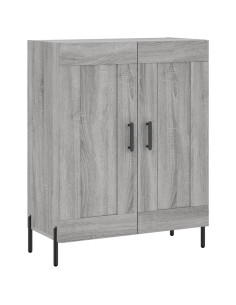 Credenza Grigio Sonoma 69,5x34x180 cm in Legno Multistrato 2