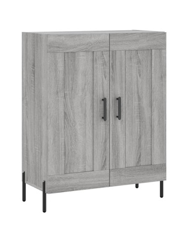 Credenza Grigio Sonoma 69,5x34x180 cm in Legno Multistrato