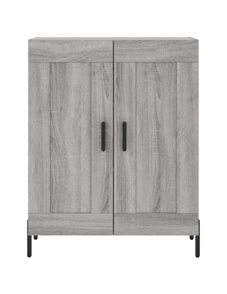Credenza Grigio Sonoma 69,5x34x180 cm in Legno Multistrato