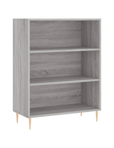 Credenza Grigio Sonoma 69,5x34x180 cm in Legno Multistrato 2