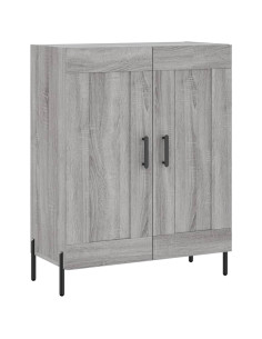Credenza Grigio Sonoma 69,5x34x180 cm in Legno Multistrato 2