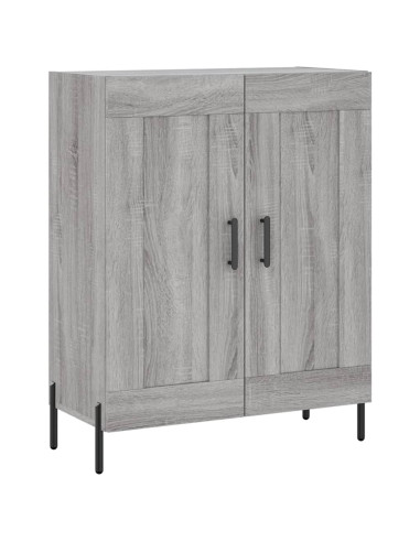 Credenza Grigio Sonoma 69,5x34x180 cm in Legno Multistrato