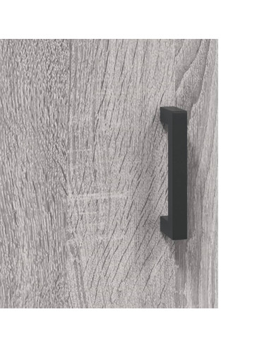 Credenza Grigio Sonoma 69,5x34x180 cm in Legno Multistrato