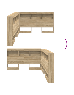 Testata contenitore Rovere Sonoma 207,5 x 137,5 x 76,5 cm 2