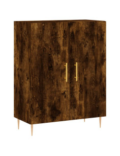 Credenza Rovere Fumo  69,5x34x180 cm in Legno Multistrato 2