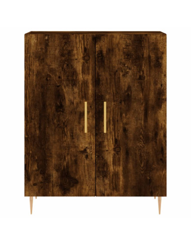 Credenza Rovere Fumo  69,5x34x180 cm in Legno Multistrato