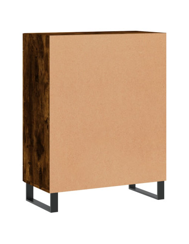 Credenza Rovere Fumo 69,5x34x90 cm in Legno Multistrato