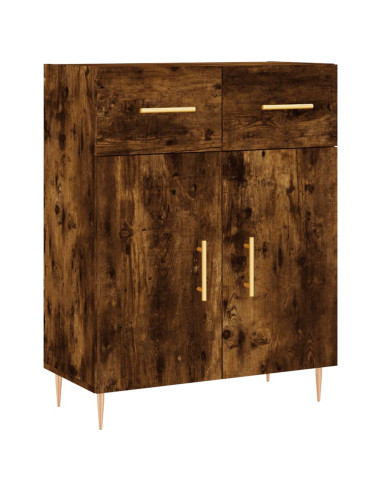 Credenza Rovere Fumo  69,5x34x180 cm in Legno Multistrato