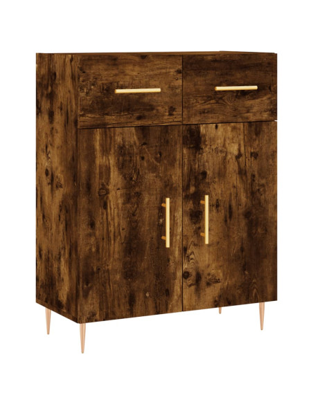 Credenza Rovere Fumo  69,5x34x180 cm in Legno Multistrato