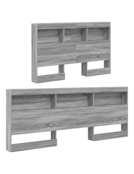 Testata contenitore Grigio sonoma 120 cm Legno multistrato