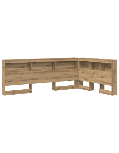 Testata contenitore rovere artigianale 120 cm Legno multistrato